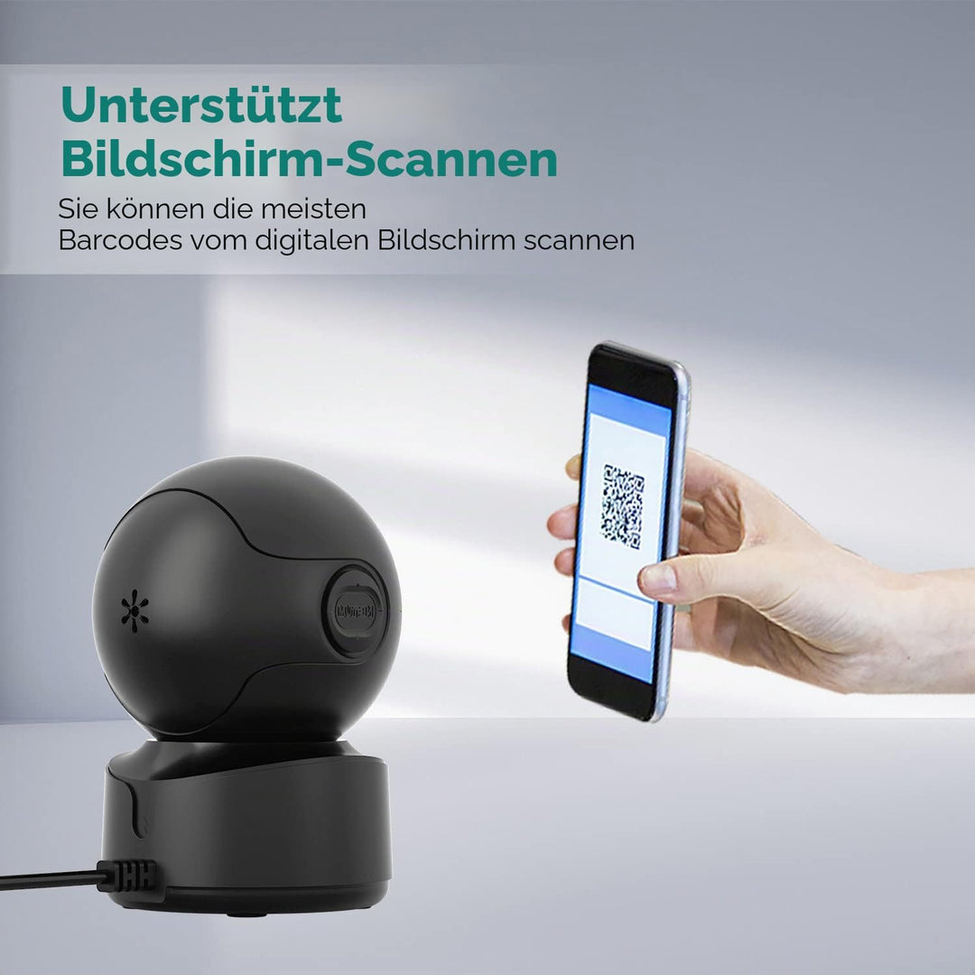 NetumScan omnidirektionaler Desktop Barcode Scanner, freihändiger kabelgebundener USB-QR-Barcode-Les
