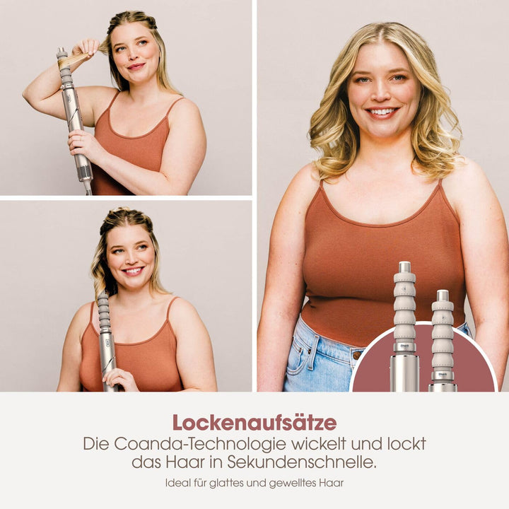 Shark FlexStyle 3-in-1 Luftstyler & Haartrockner, Auto-Wrap-Lockenaufsatz, Ovalbürste, Konzentrator,