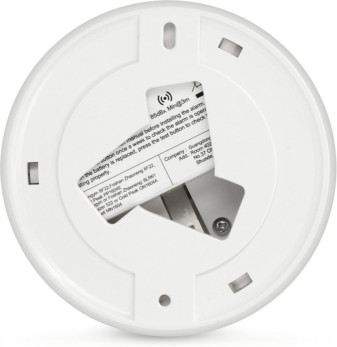 Alecto SA20 Rauchmelder - mit Time-Out Taste - Test und Reset Taste - Alarm >85-10 Jahre Sensor Lauf