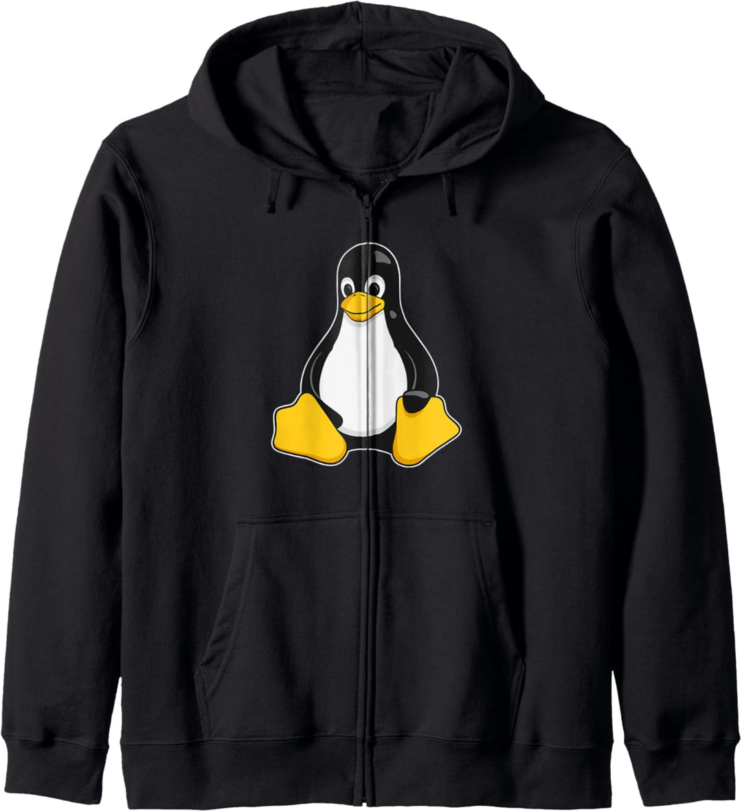 Linux Mascot Tux the Penguin Enhanced Black Gift Men Women Kapuzenjacke