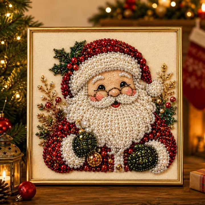Weihnachten Perlenkunst Set, Pearl Painting Set Mit Rahmen Wand Kunstwerk | Heimdekoration Für Wohnz