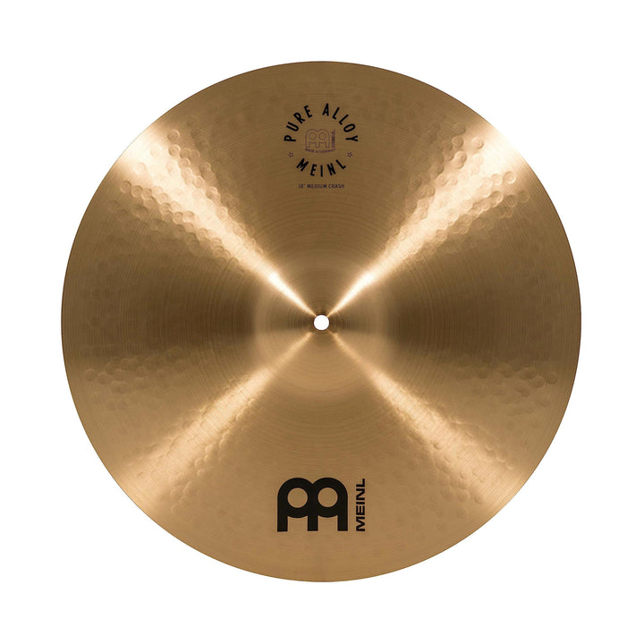 Meinl Cymbals Pure Alloy Crash Medium 18 Zoll (Video) Schlagzeug Becken (45,72cm) Pure Alloy Bronze,