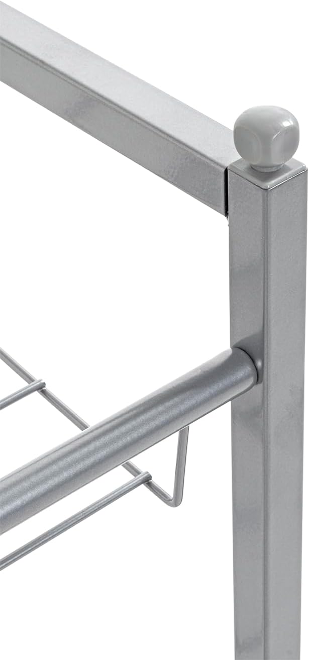 HAKU Möbel Schuhregal, Metall, alu, B 80 x T 30 x H 38 cm 80 x 30 x 38 cm, 80 x 30 x 38 cm