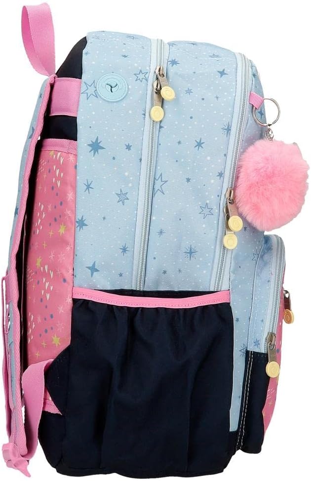Enso Dreams Come True Schulrucksack mit zwei Fächern, mehrfarbig, 32 x 44 x 17 cm, Polyester doppelt