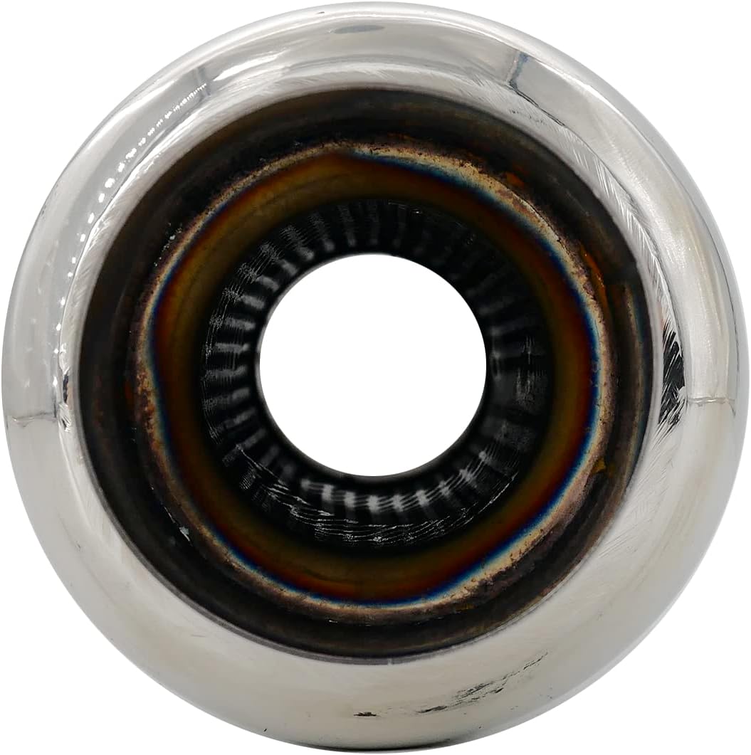 Simoni Racing ESR085 Exhaust Muffler Rounded, Inox