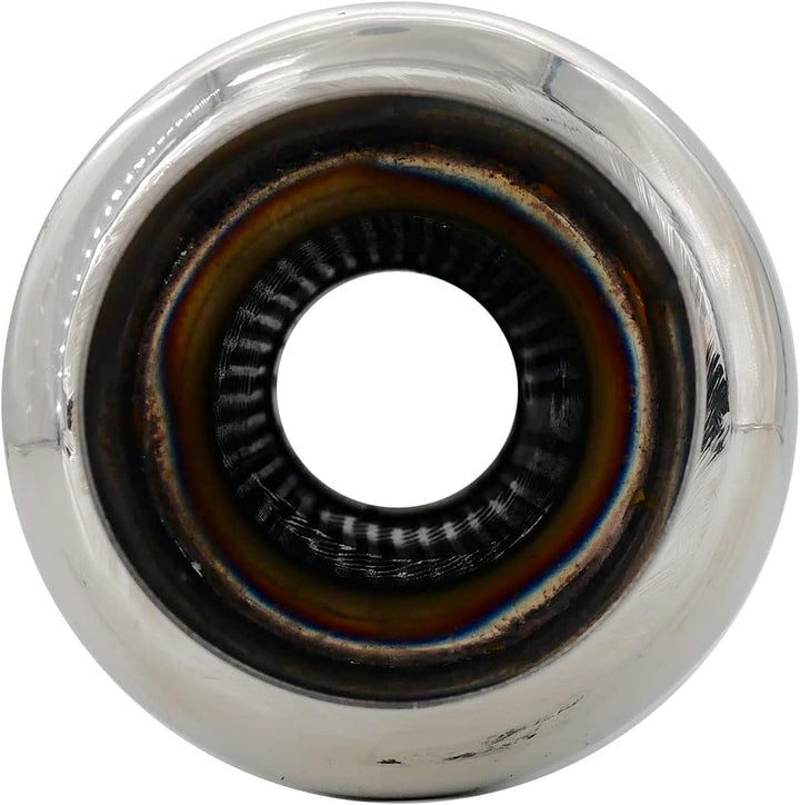 Simoni Racing ESR085 Exhaust Muffler Rounded, Inox