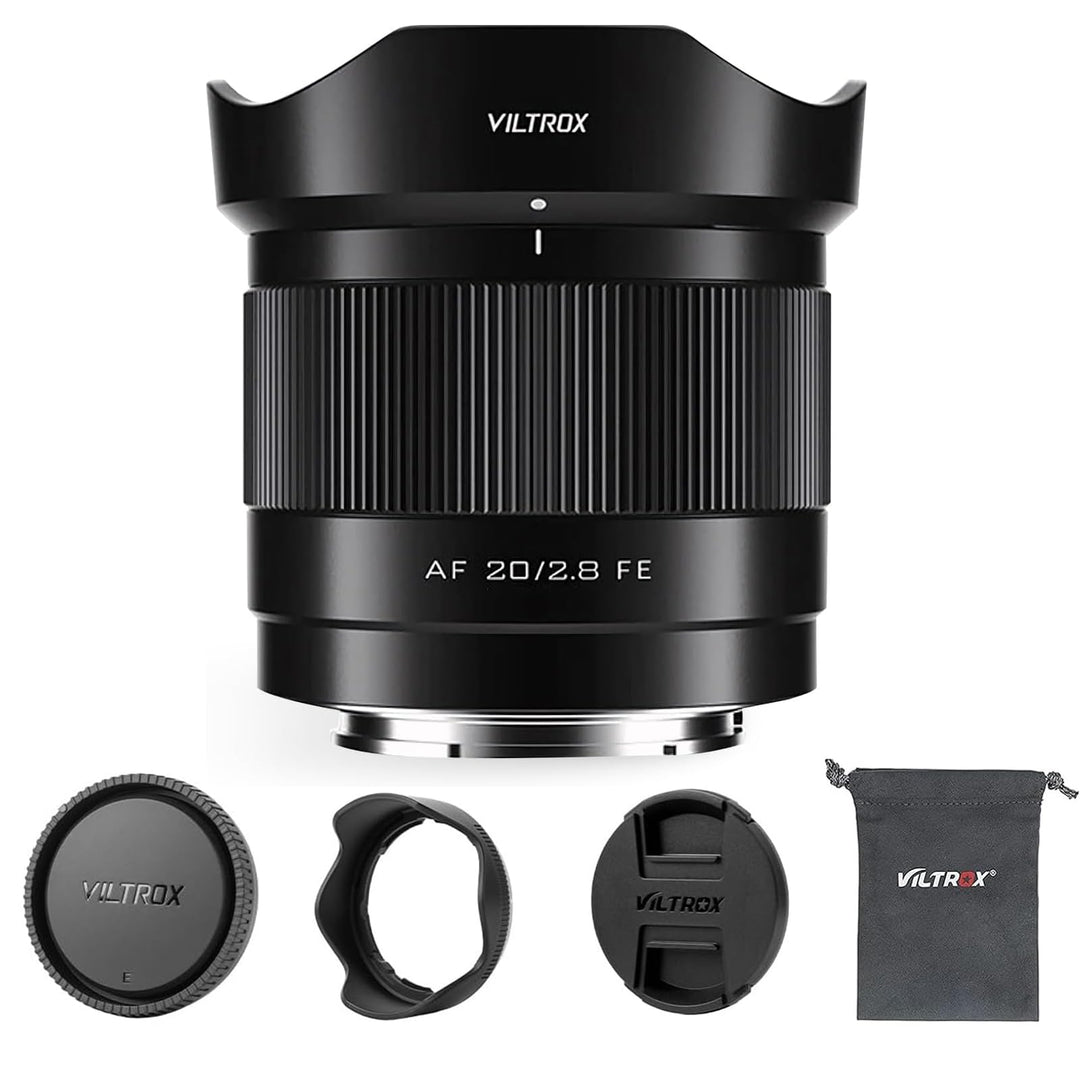 VILTROX 20mm F2.8 FE für Sony E Mount,AF 20mm f/2.8 E-Mount Vollformat Objektiv,Prime Weitwinkelobje