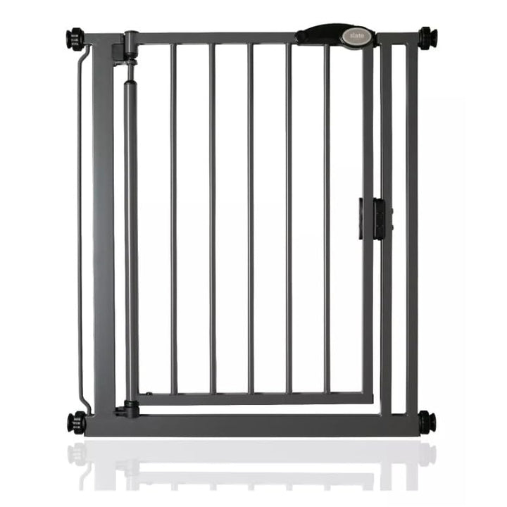Bettacare Automatisch Schliessendes Treppengitter, 68.5cm - 75cm, Schiefergrau, Schmal, Druckmontage