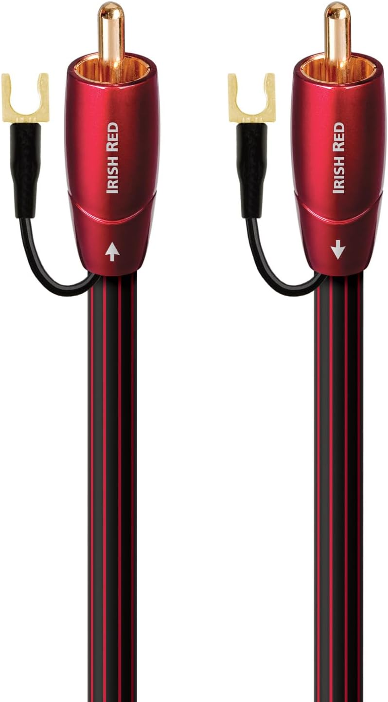 AudioQuest 8 m Irish Red RCA Audiokabel schwarz - Audiokabel (RCA, RCA, 8 m, Schwarz)