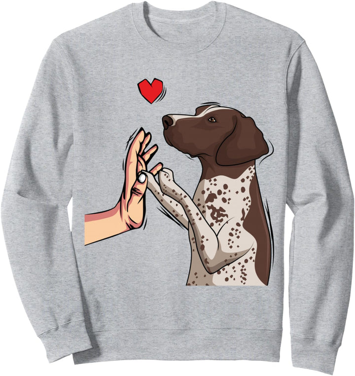 Deutsch Kurzhaar Hunde Liebe Jagdhunde Sweatshirt