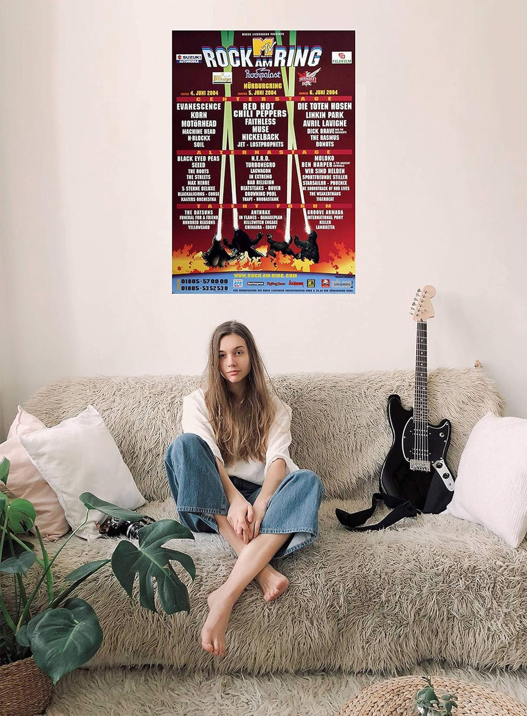 Rock AM Ring & Park - Dino Gesamtplakat, Rock am Ring 2004 » Konzertplakat/Premium Poster | Live Kon