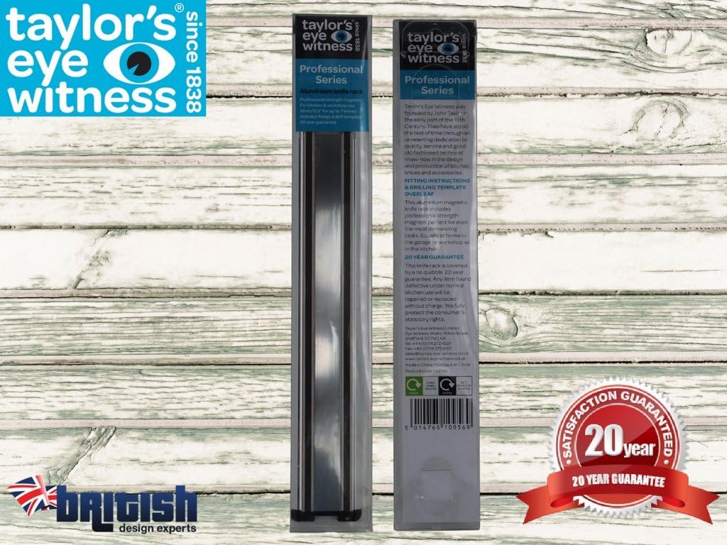 Taylors Eye Witness 31 cm/° Aluminium Professional Serie Messer Rack, Silber 31 cm/12.5-Inch, 31 cm/
