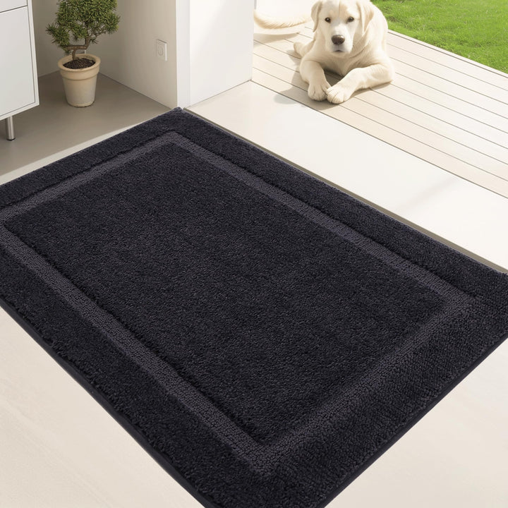 Oiilores Fussmatte 80x120 cm Innen, rutschfeste Schmutzfangmatte, Maschinenwaschbare Sauberlaufmatte