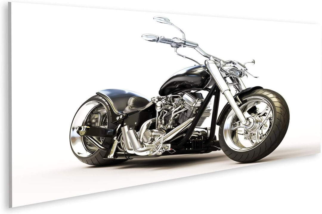 islandburner Bild auf Leinwand Kundenspezifisches Motorrad Weisser Hintergrund Bilder Wandbilder Pos