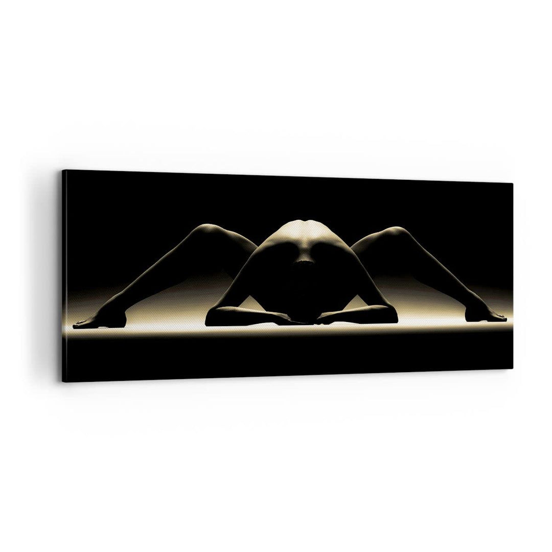 Bilder auf Leinwand 100x40cm Leinwandbild Nackter Körper Modell künstlerische Pose Gross Wanddeko Bi