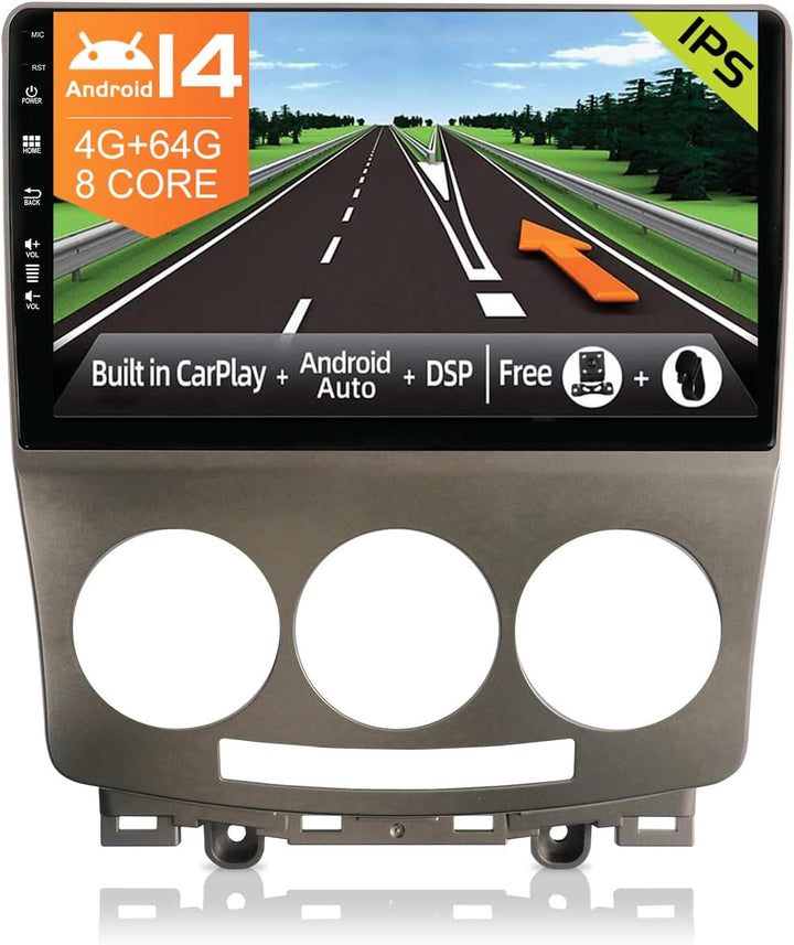 JOYX Android 12 Autoradio Passt für Mazda 5 (2005-2010) - [4G+64G] - Eingebaut DSP/Carplay/Android A