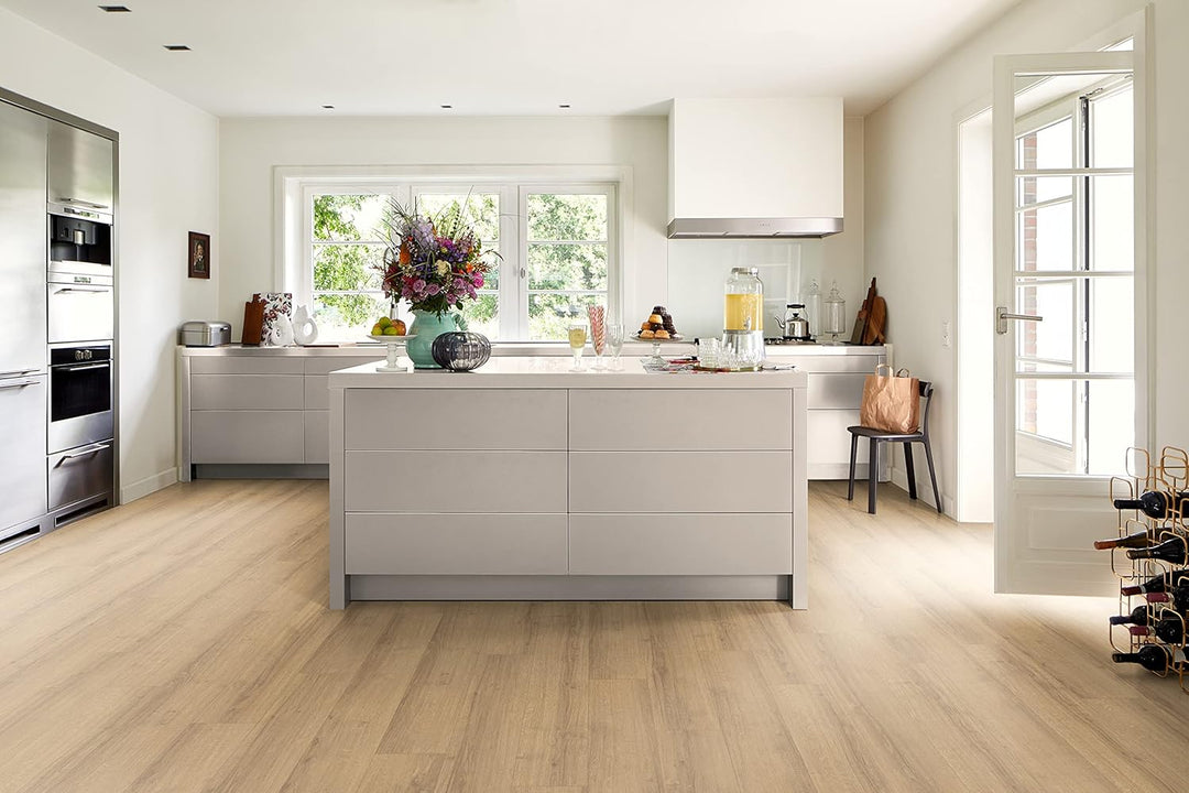 EGGER Laminatboden Aqua Clic It EL1007 Sherman Eiche honig (8mm, 1,995m²) | authentische Holzoptik |