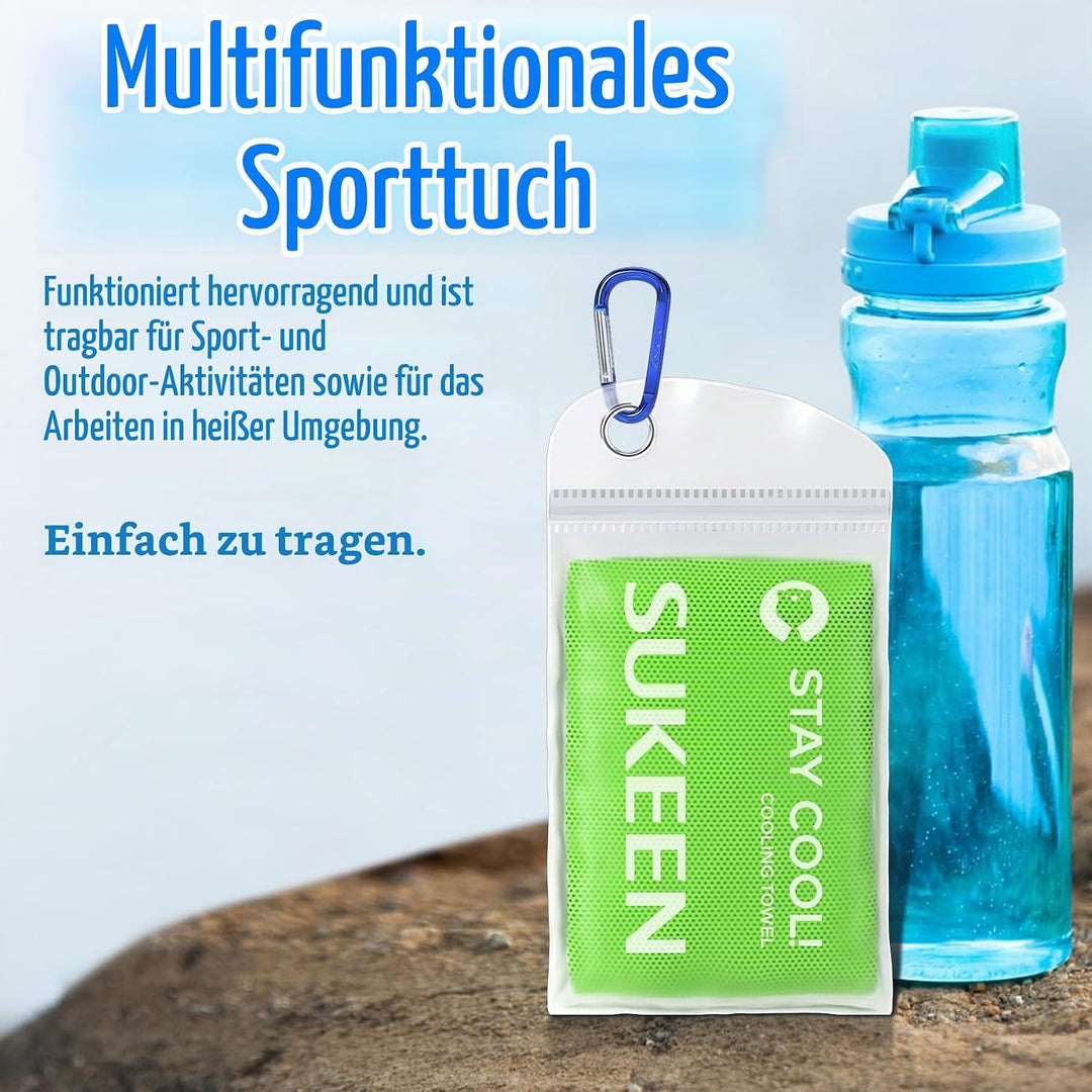 Sukeen Kühlendes Handtuch, 6er Set Kühlhandtuch Cool Towel, Gym Handtuch, Eishandtuch Kühltuch Hals,