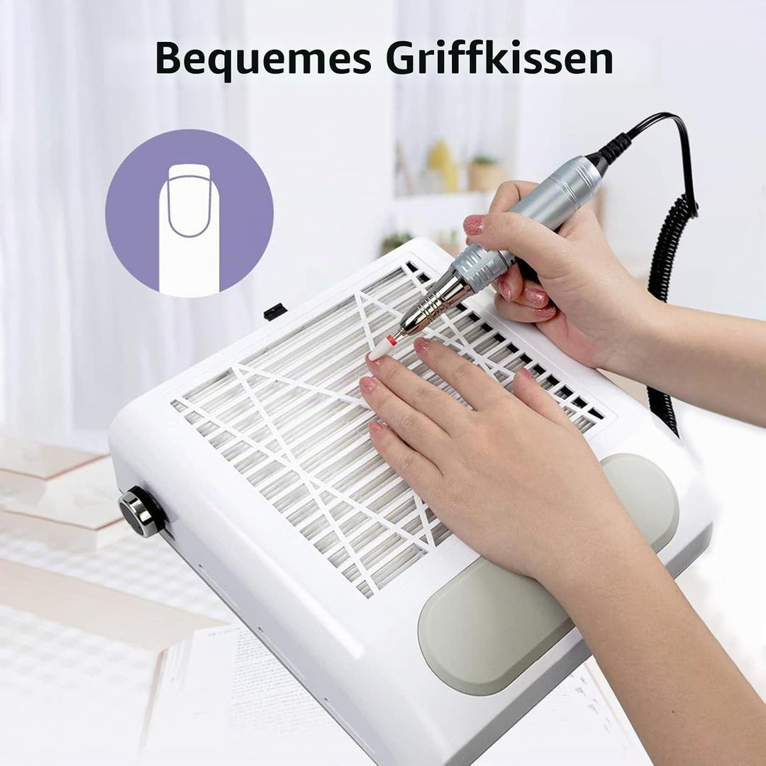 Layhou Nagel Staubsauger Professionelle Staubabsaugung Nagelstudio &amp; Zuhause, 80W Leistungsstarker N