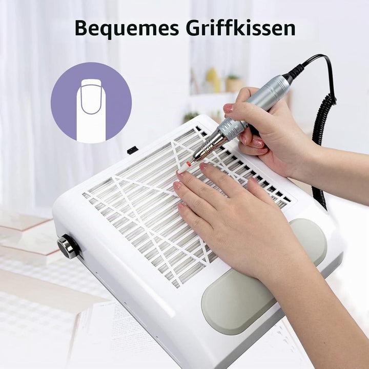 Layhou Nagel Staubsauger Professionelle Staubabsaugung Nagelstudio &amp; Zuhause, 80W Leistungsstarker N