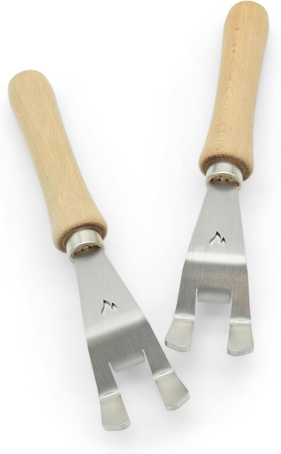 Universal-Griffe | Grillrostheber aus Edelstahl | abnehmbar - robust für alle Grillroste (Stäbe von