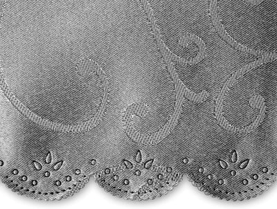 Gräfenstayn® 4er-Set Stuhlhusse Sofia mit Schleife, im Jacquard Muster runde und eckige Stuhllehnen