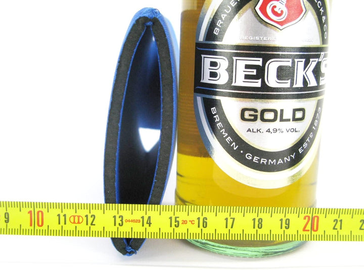 6X Bierkühler für 0,33L Flaschen in Blau. Getränkekühler- Flaschenkühler für alle genormten Bierflas