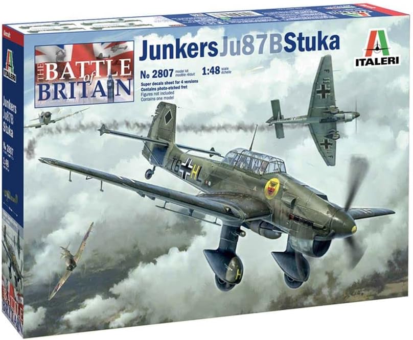Italeri 2807S 1:48 Junkers JU-87B Stuka Bat.o.Brit, Modellbau, Bausatz, Standmodellbau, Basteln, Hob
