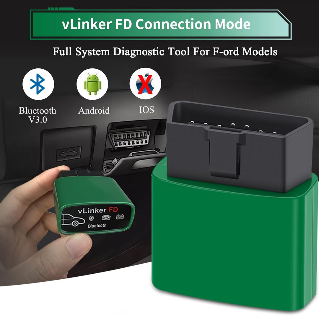 vLinker FD OBD2 Bluetooth Car Code Reader, OBD2 Diagnosescanner für Android &amp; Windows - Made for for