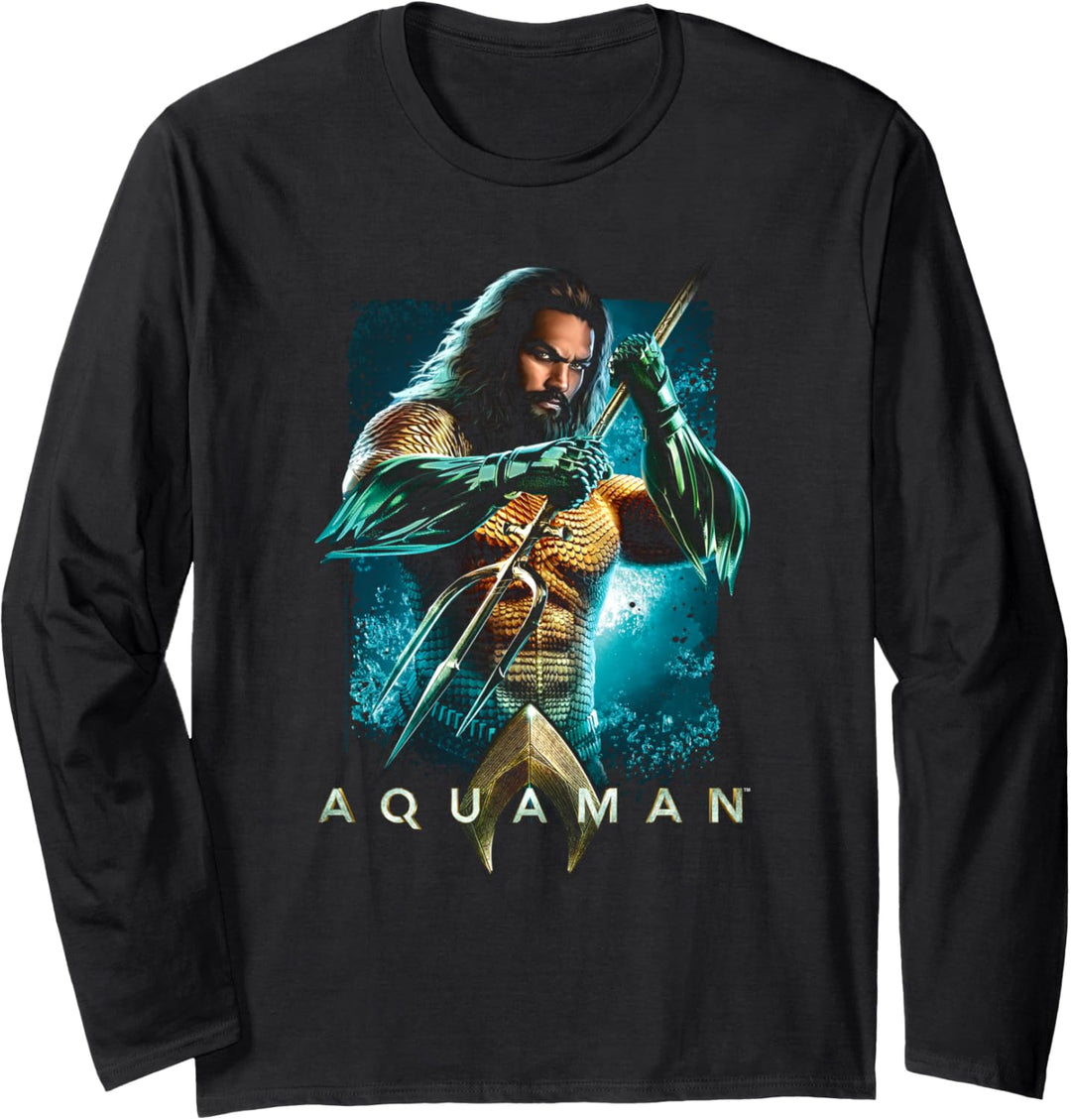 Aquaman Movie Trident Langarmshirt