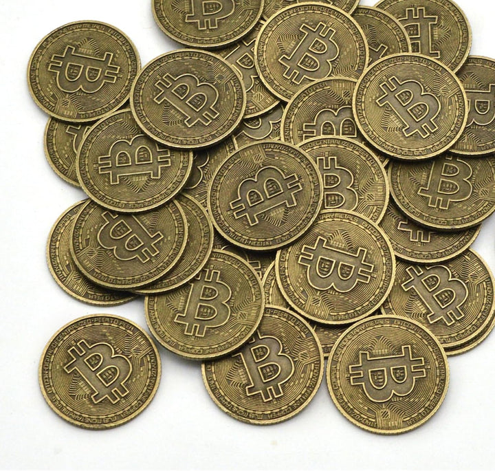 ZUCOS Piraten Münzen Zubehör,Goldmünzen-Set, Metall Goldtaler Deko Dublonen für DND Brettspiele, Cos