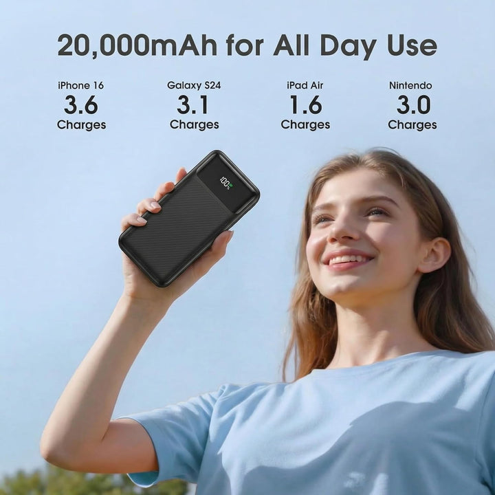Powerbank 20000mah PD 22.5w Power Bank Schnellladefunktion Externe Handyakkus Mini Powerbank Mit Kab