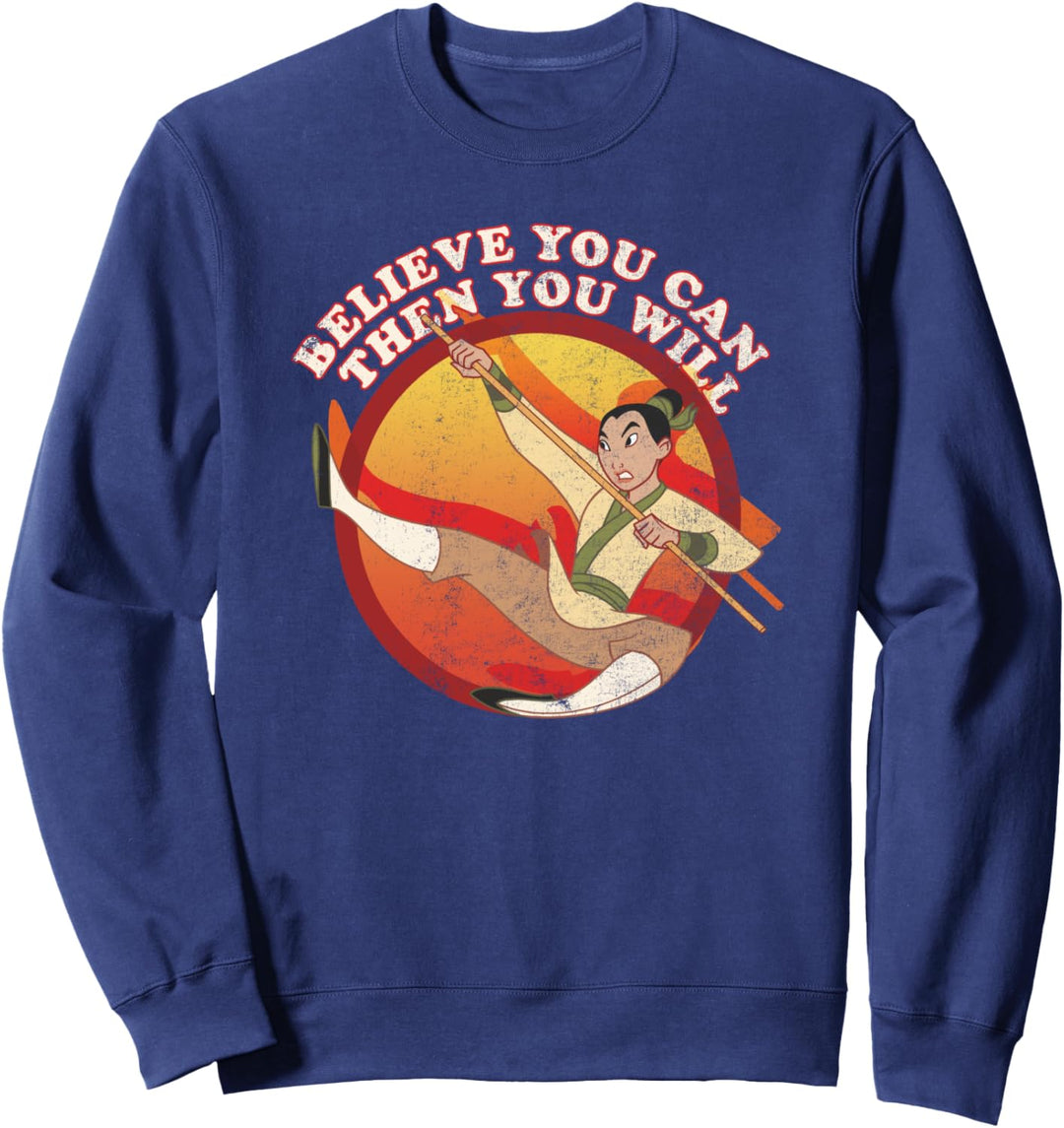 Disney Mulan Believe You Can Vintage Sweatshirt