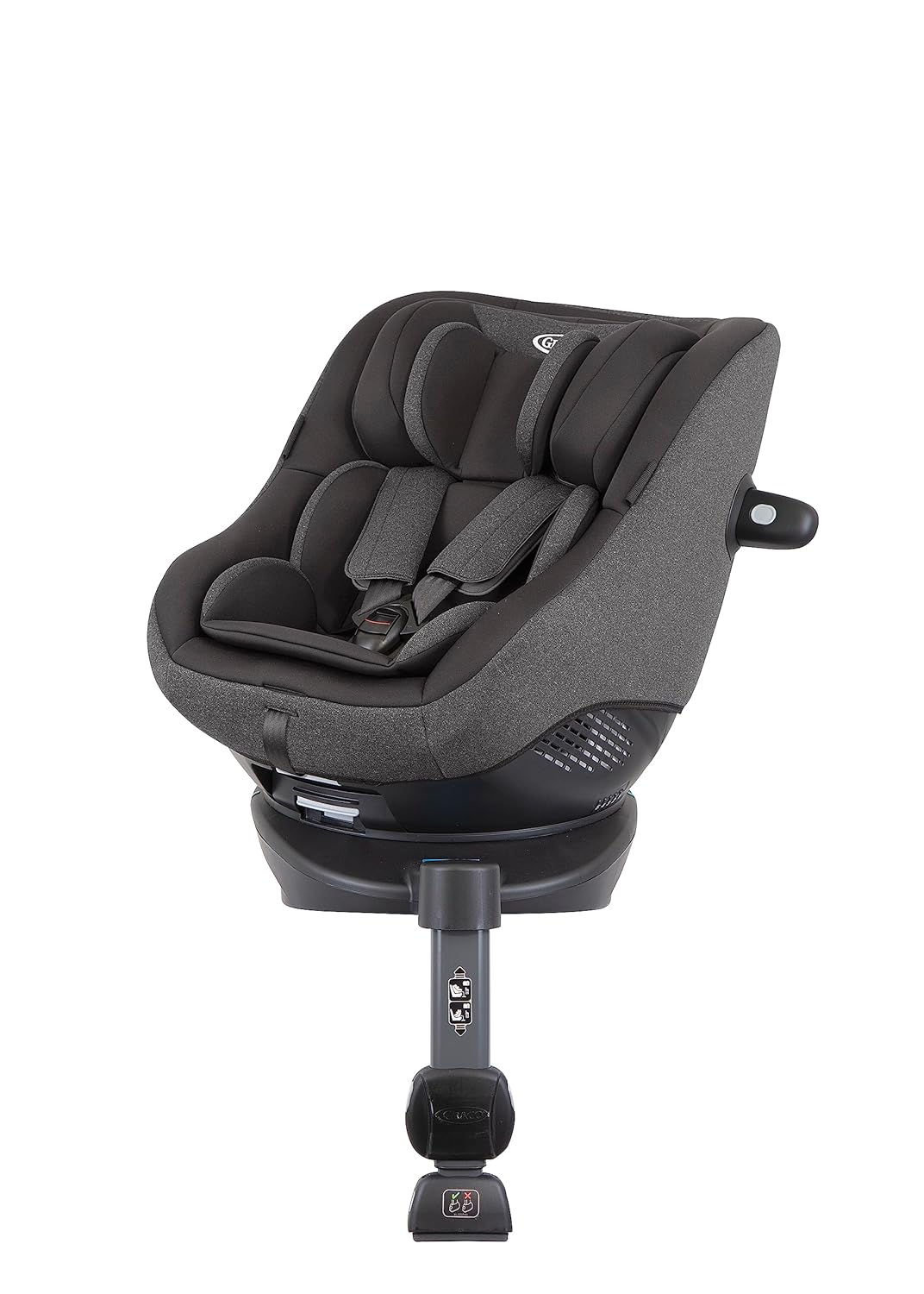 Graco Turn2Me™ i-Size R129, 360° drehbarer Reboarder mit ISOFIX, Autositz für Kinder von 0-4 Jahre (