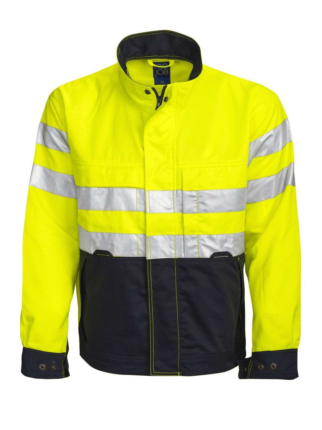 ProJob 646401 – 10 – 3 Jacke Reissverschluss, mehrfarbig, 646401-11-8 XXL Gelb / Schwarz, XXL Gelb /