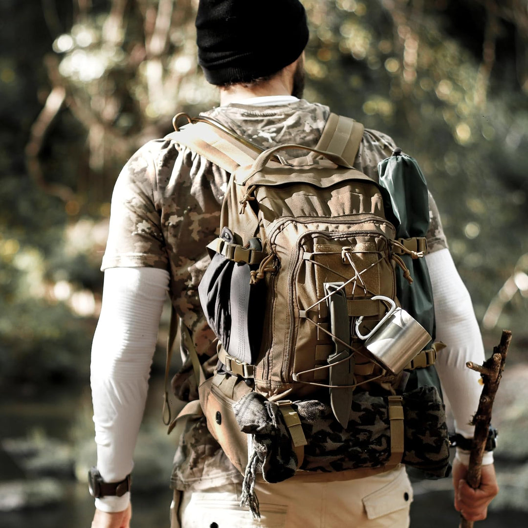 Mardingtop 28L Rucksack Taktischer Rucksack Wanderrucksack Trekkingrucksack Angelrucksack für Surviv