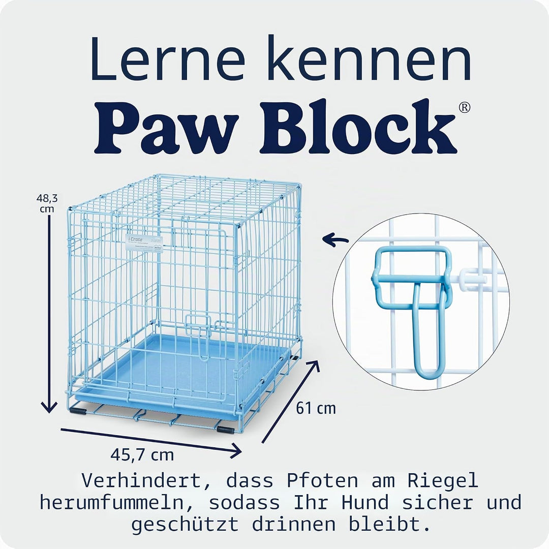MidWest Homes for Pets iCrate Modell 1524BL Hundebox, ca. 61 cm lang, mit Einzeltür, auslaufsicherer