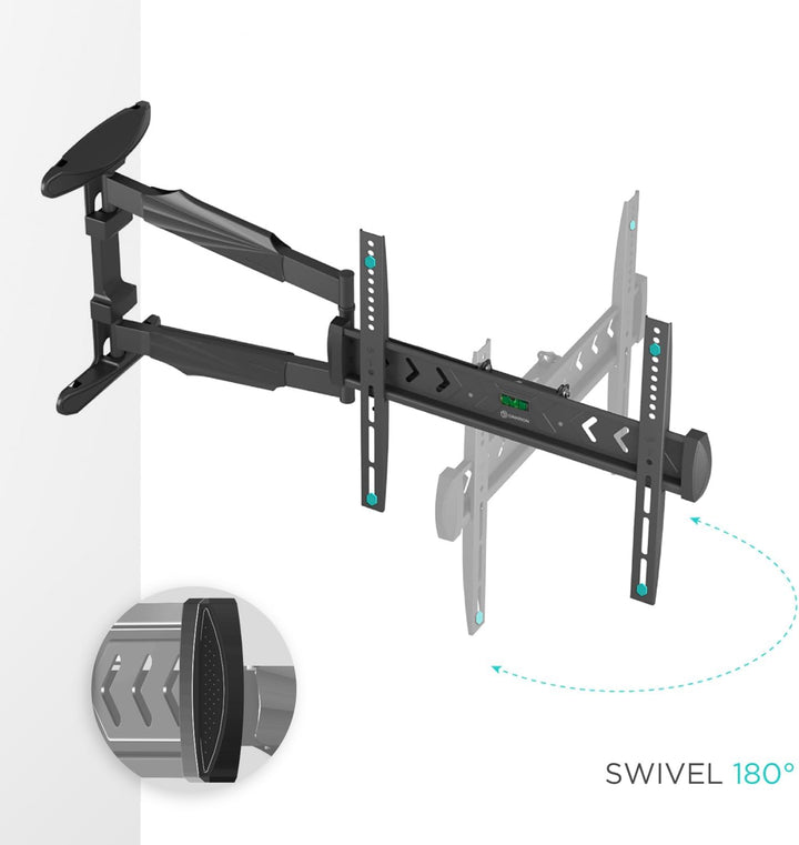 ONKRON TV Wandhalterung Langer Arm für 40-75 Zoll TVs bis zu 35 kg, Universal TV Wandhalterung schwe