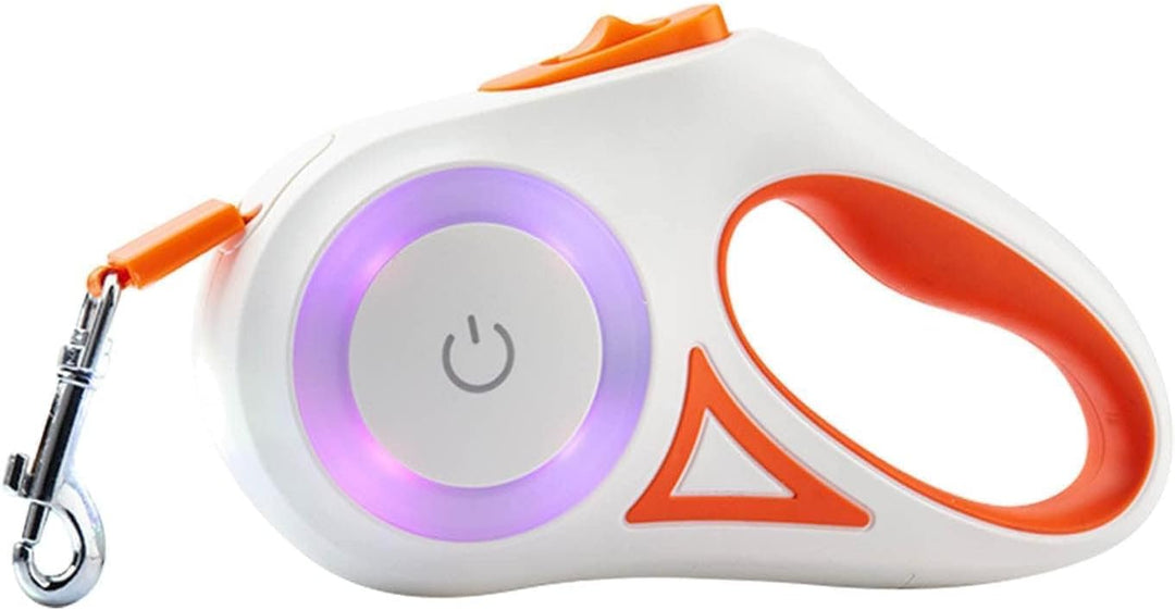 Ausziehbare LED-Hundeleine, Ausziehbare Haustierleine Mit Buntem LED-Licht, Ergonomischer Griff, Hun