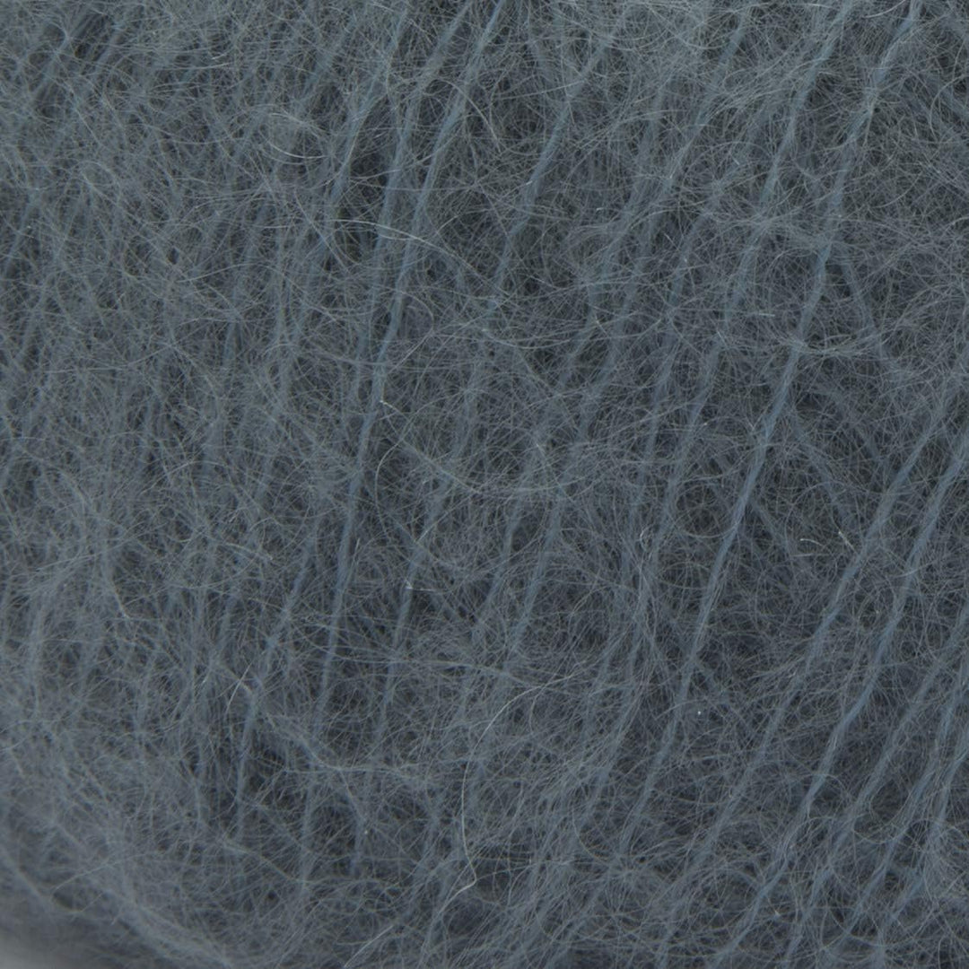 ggh Kid Box - 6 Knäuel Strickwolle aus Kid Mohair - Farbe 110 - Flanellgrau, 110 - Flanellgrau