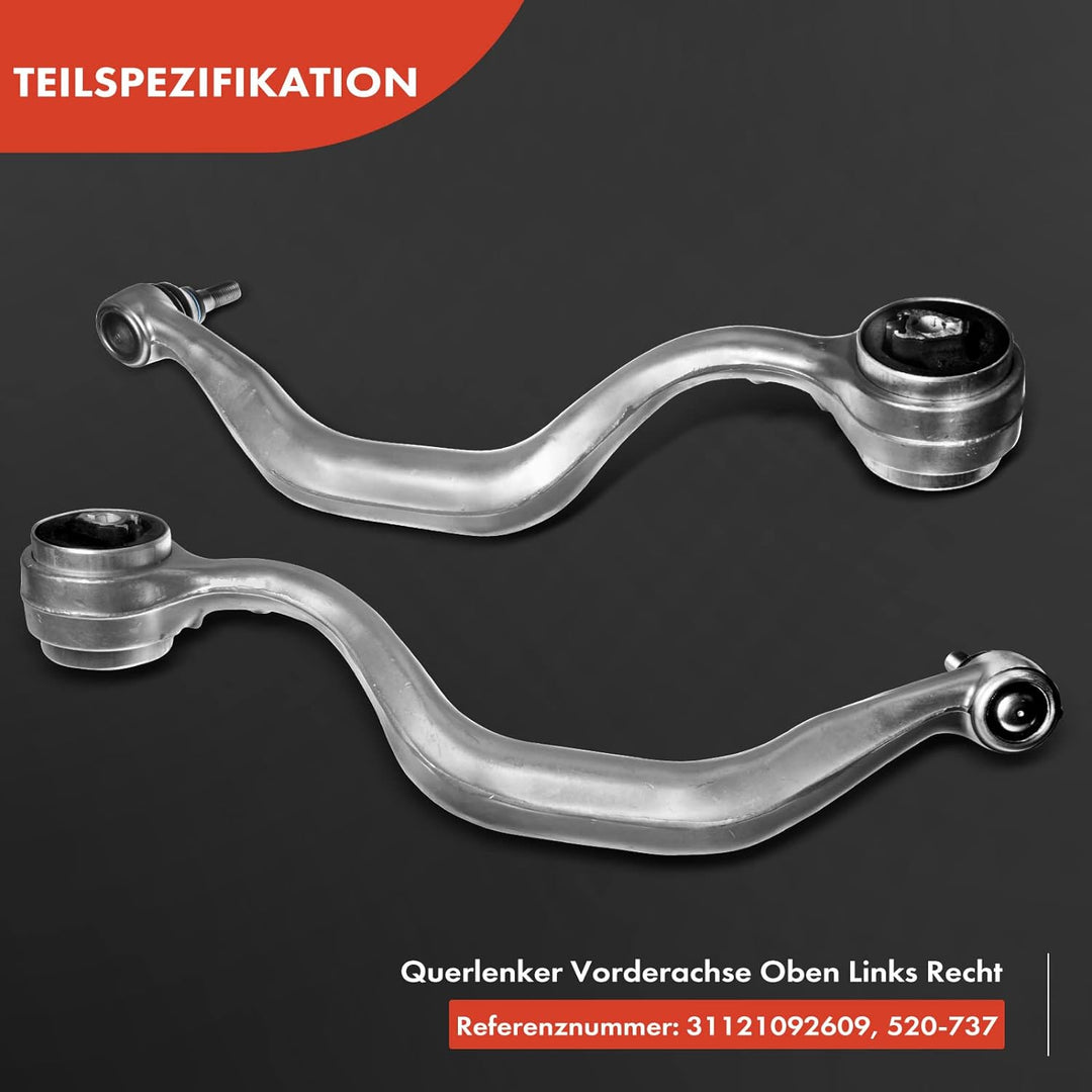 2x Radaufhängung Querlenker Lenker Vorne Oben Links Rechts für E39 535i 540i M5 1996-2003 3112109260