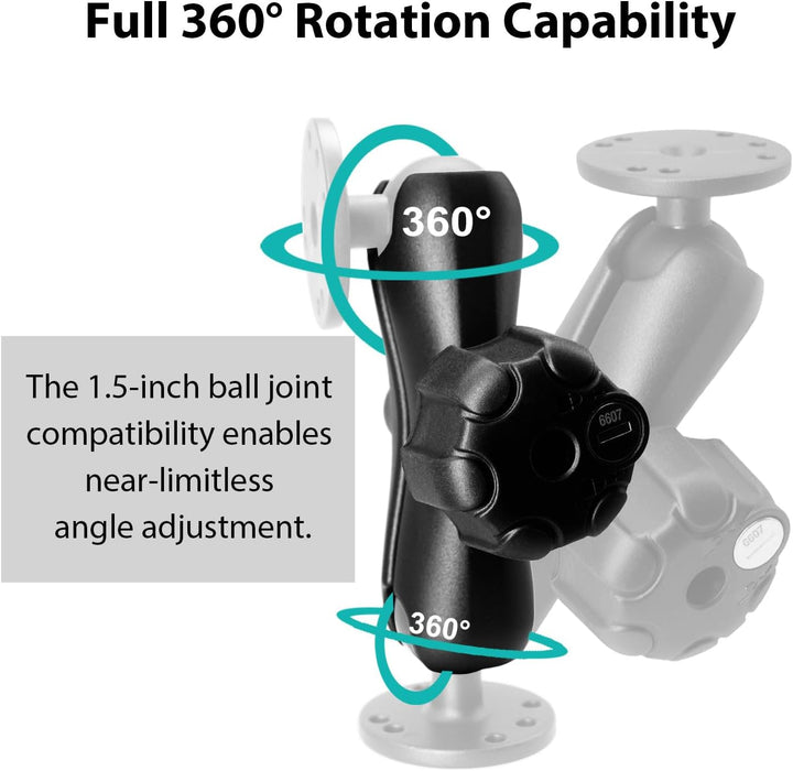 Aluminium Pleuelstange für C Grösse / 38mm Ball Zubehör, Double Socket Arm für 1,5 Zoll Ball (Anti-D