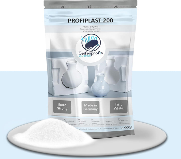 Seifenprofis Profiplast 200 Reliefgiesspulver weiss 4,5 kg, Giesspulver Giessmasse Keramikpulver, Er