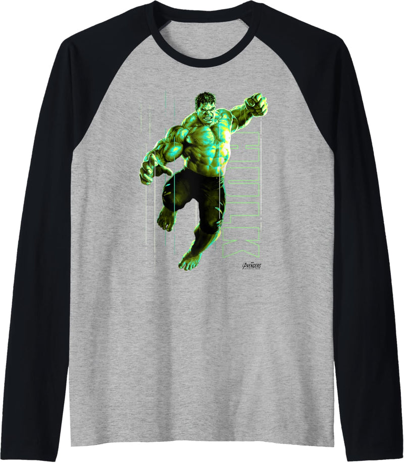 Marvel Infinity War Incredible Hulk Jump Smash Raglan