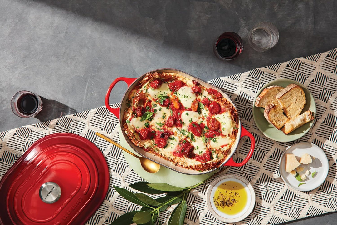 Le Creuset SignatureOblong aus Gusseisen mit Hilfsgriff, für alle Herdarten und Backöfen, 31 cm, 3,4
