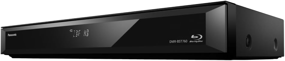 Panasonic DMR-BST760AG Blu-Ray Player und Recorder mit Twin HD DVB-S Tuner, 500 GB Festplatte, 4K Up