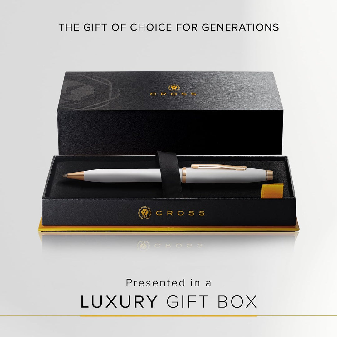 Cross Century II Kugelschreiber (Strichstäke M, Schreibfarbe: schwarz, inkl. Premium Geschenkbox) Pe