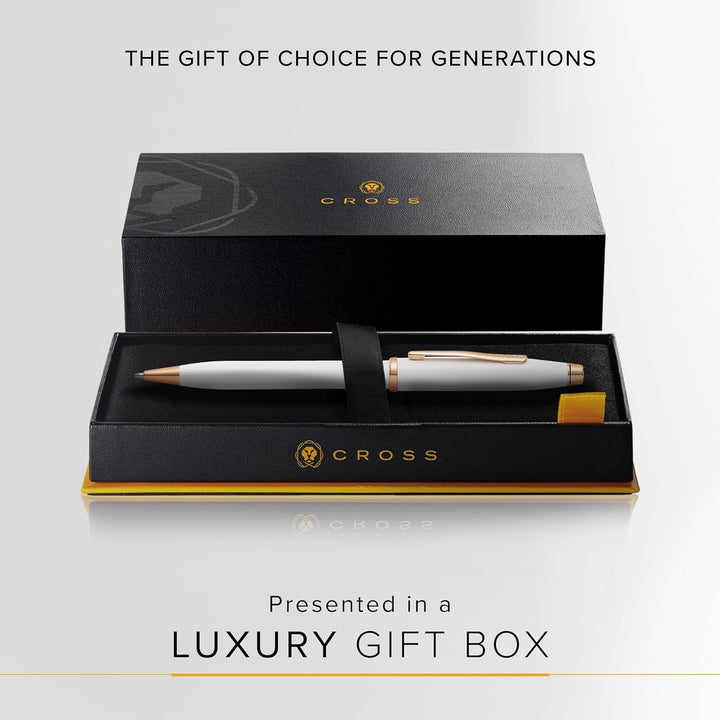Cross Century II Kugelschreiber (Strichstäke M, Schreibfarbe: schwarz, inkl. Premium Geschenkbox) Pe
