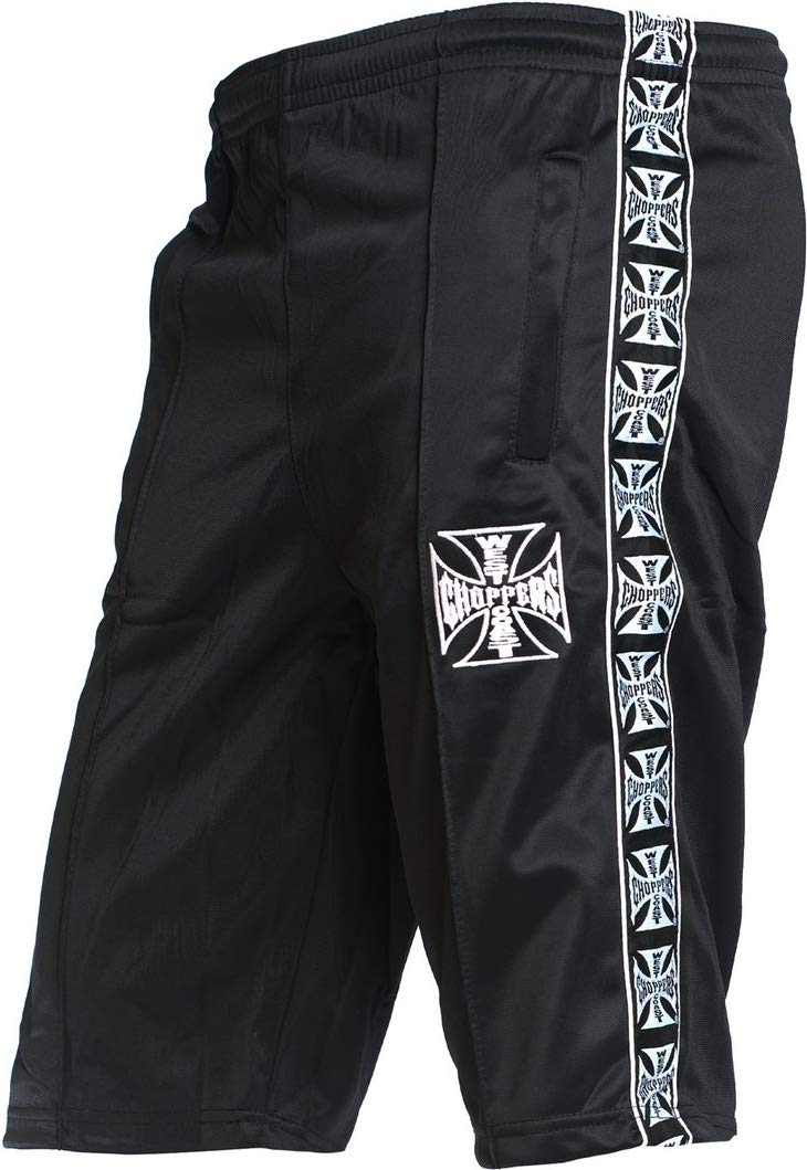 WEST COAST CHOPPERS Tracksuit Shorts Männer Short schwarz Basics, Biker, Rockabilly, Rockwear S Schw
