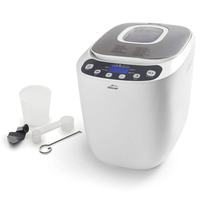 Lacor 69334 Automatischer Brotbackautomat, mischen, kneten, ferminze und backen, PFOA-frei, 12 Progr